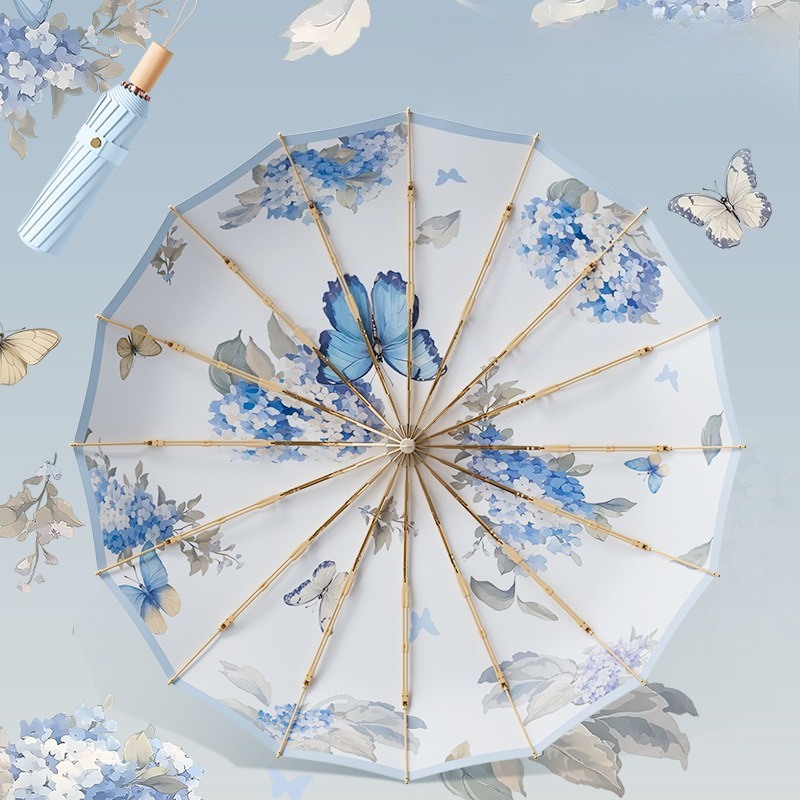 Vintage 16 Ribs Umbrella Large - Parasol Umbrella Large reseña y precio