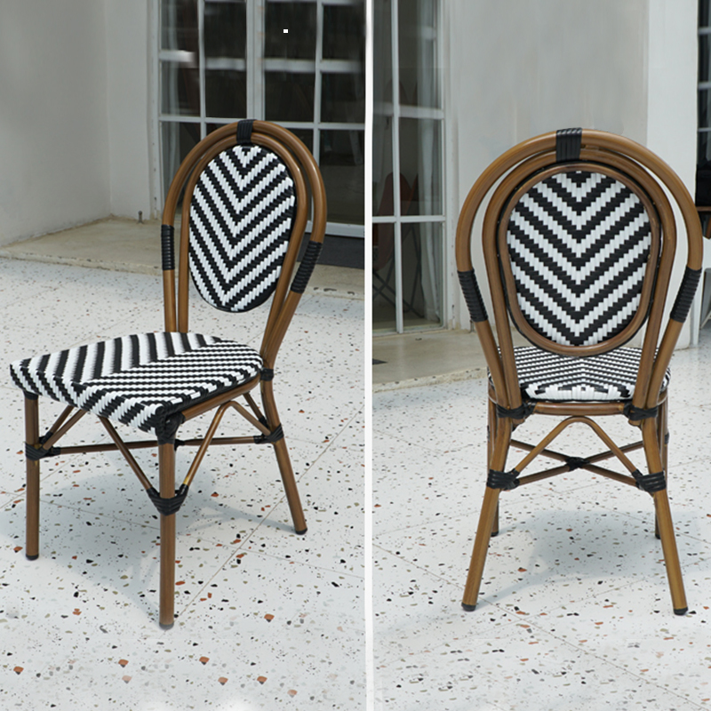 Stackable Rattan Chair French  - Outdoor Furniture For Cafe reseña y precio