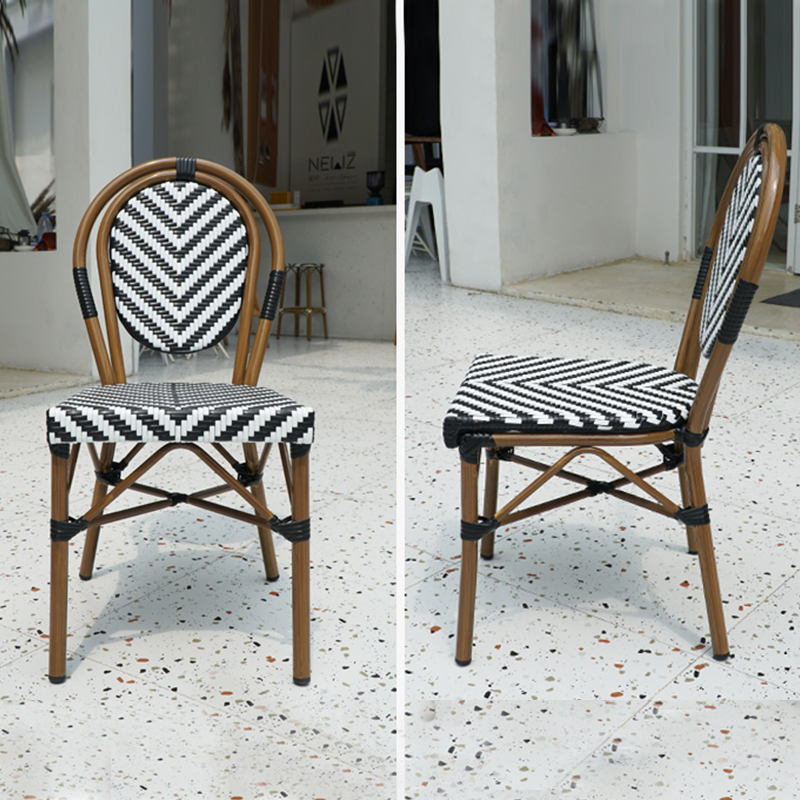 Stackable Rattan Chair French  - Outdoor Furniture For Cafe reseña y precio