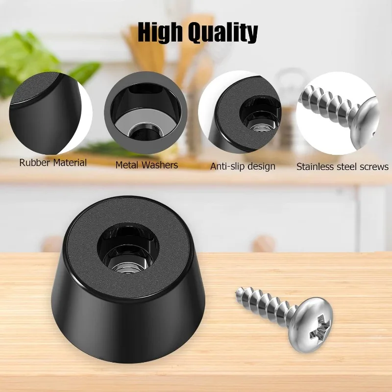 8/160Pcs Cone Rubber Foot Pads - Outdoor Furniture Pads reseña y precio