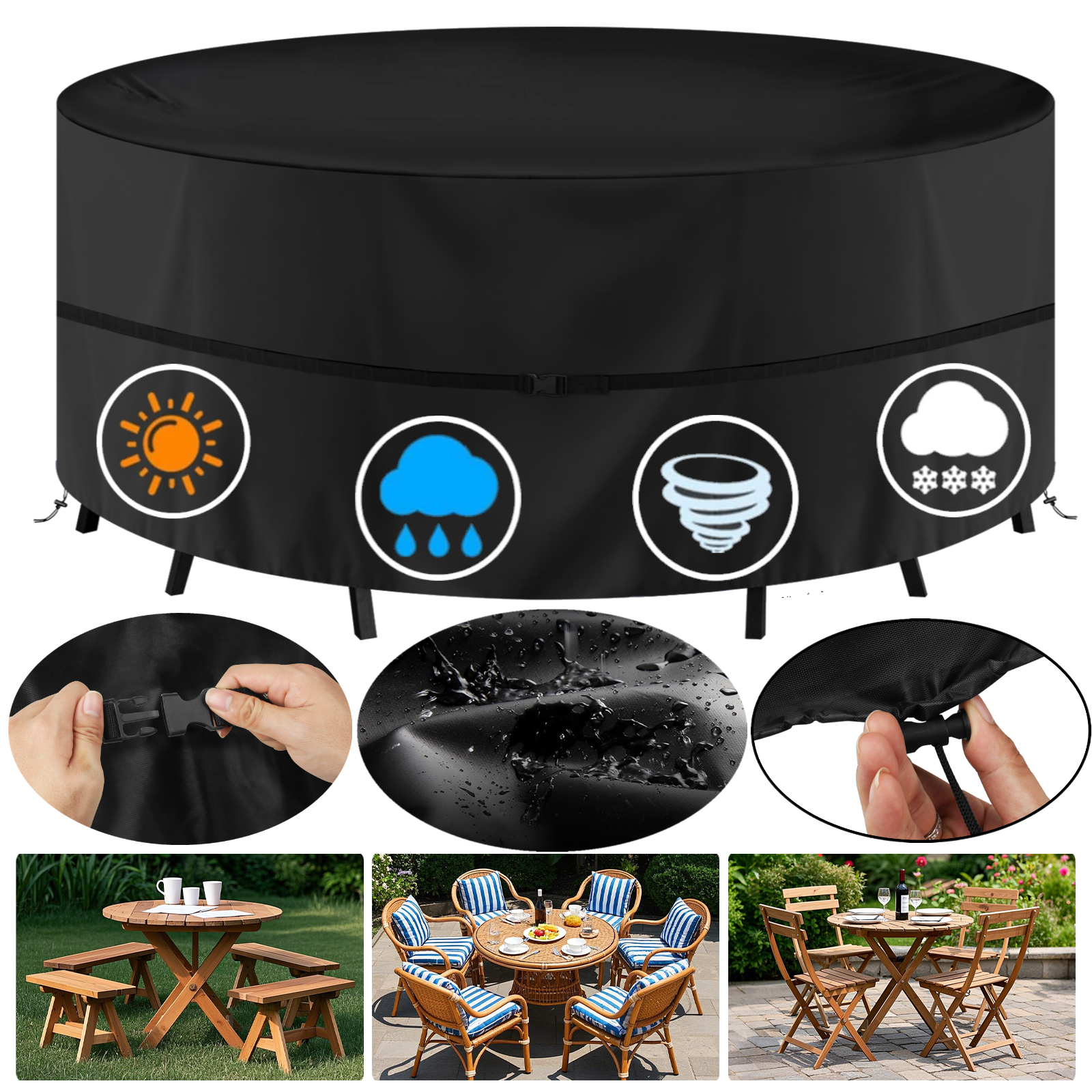 Round Waterproof Garden Furnit - Outdoor Furniture Paint reseña y precio
