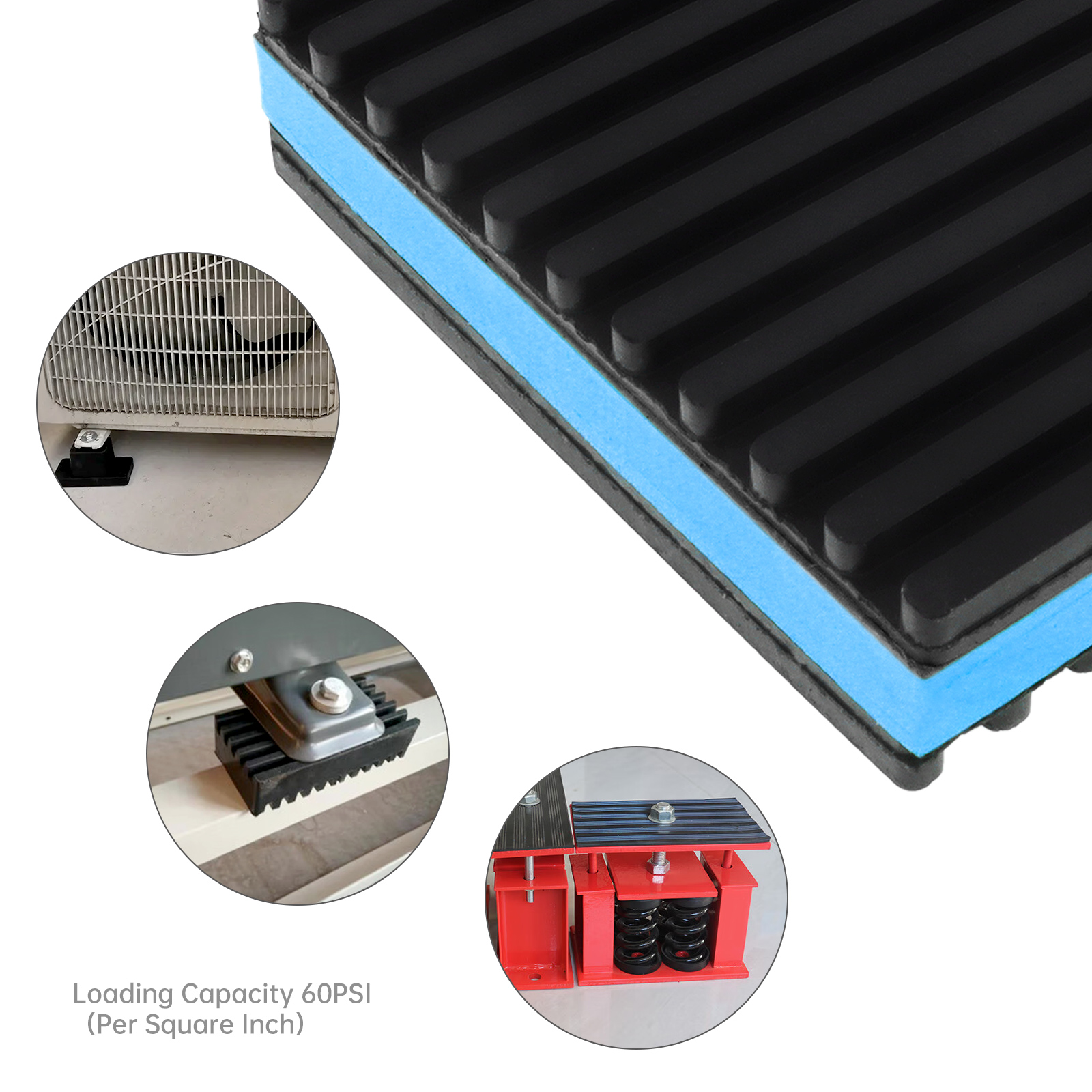 4pcs Rubber Anti-Vibration Pad - Outdoor Furniture Pads reseña y precio