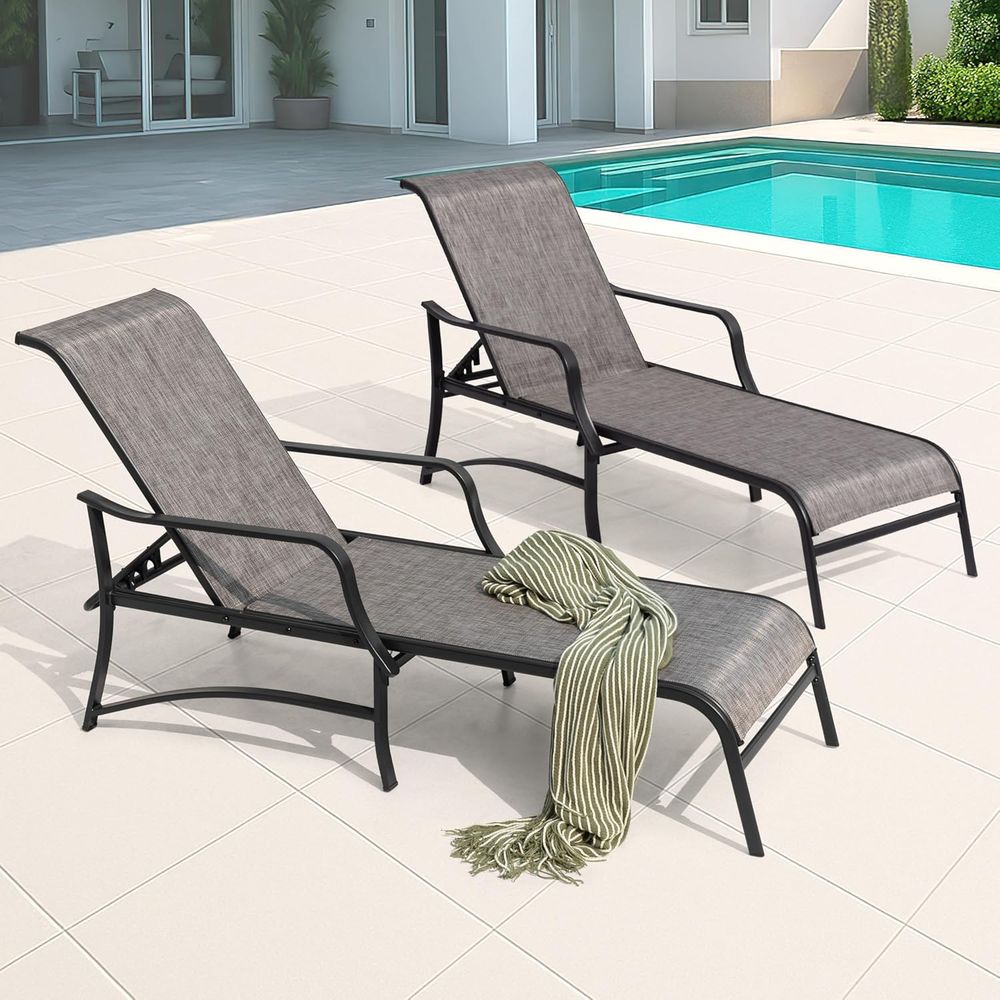 Outdoor Metal Lounge Chairs Se - Outdoor Furniture Lounge Set reseña y precio