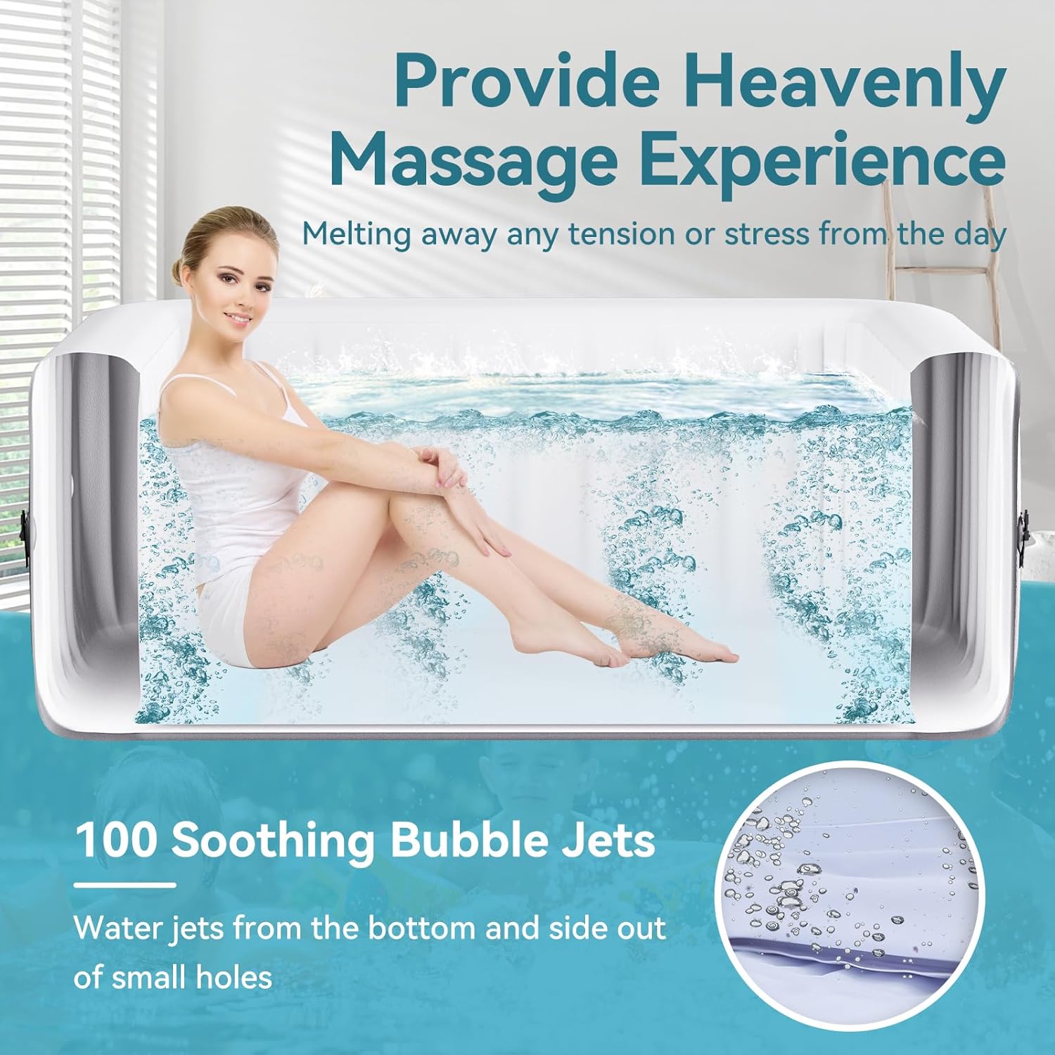 2 Person Inflatable Hot Tub wi - Inflatable Hot Tub reseña y precio