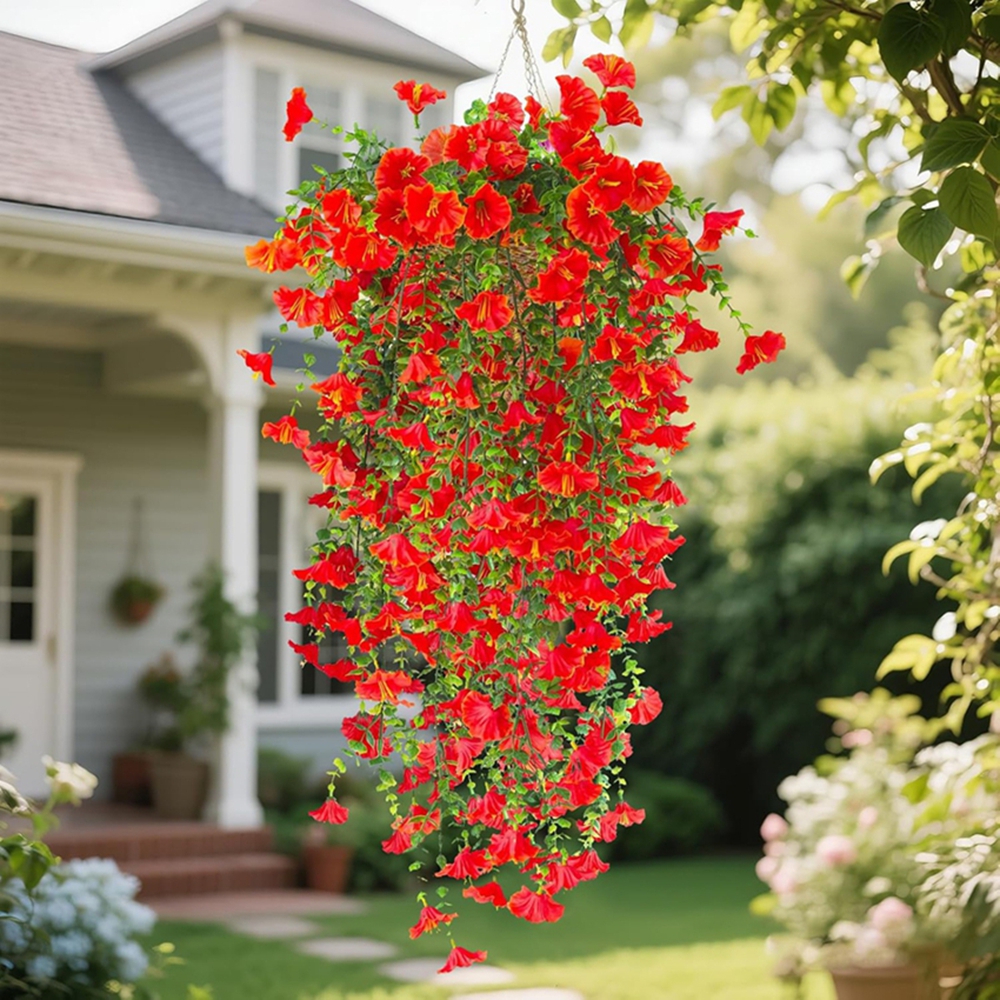 1/2Pcs Artificial Flower Vine  - Outdoor Furniture Cafe reseña y precio