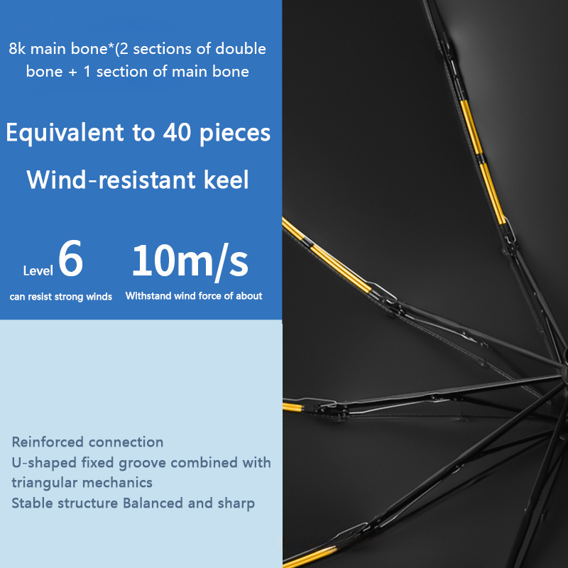 Automatic Umbrella 24 Bone Sol - Parasol Umbrella Large reseña y precio