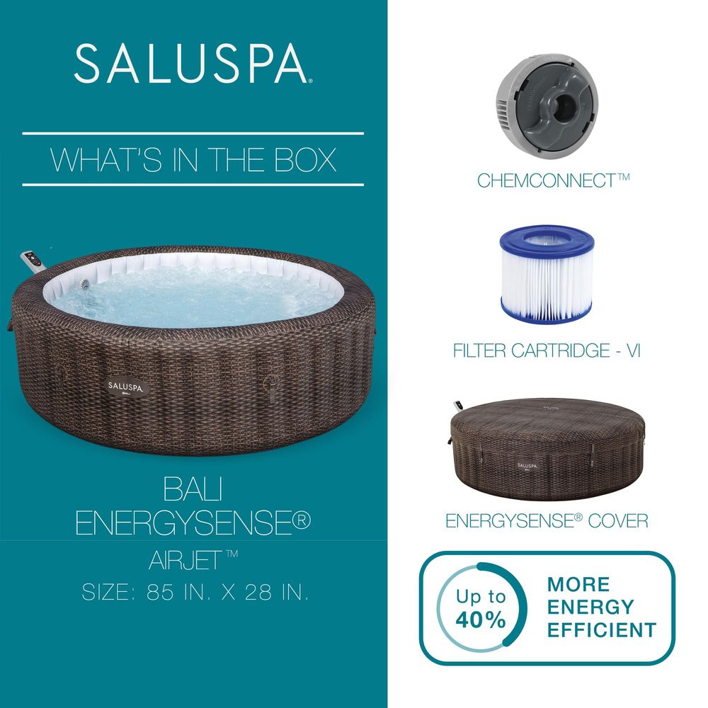 SaluSpa Bali 5 to 7 Person Inf - Inflatable Hot Tub reseña y precio