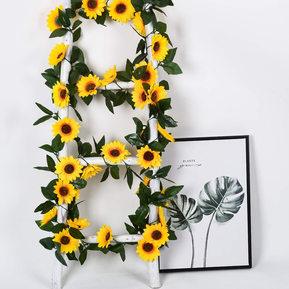 1/3PCS Artificial Flowers Sunf - Outdoor Furniture Cafe reseña y precio