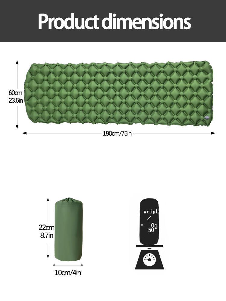 Camping Inflatable Mattress in - Outdoor Furniture Pads reseña y precio